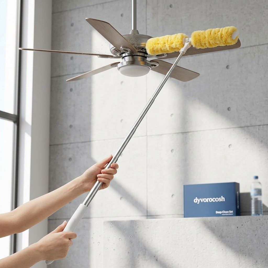 Dyvorocosh | The Cloud-Clean Series: Extendable Microfiber Duster – Reach Higher, Live Cleaner.