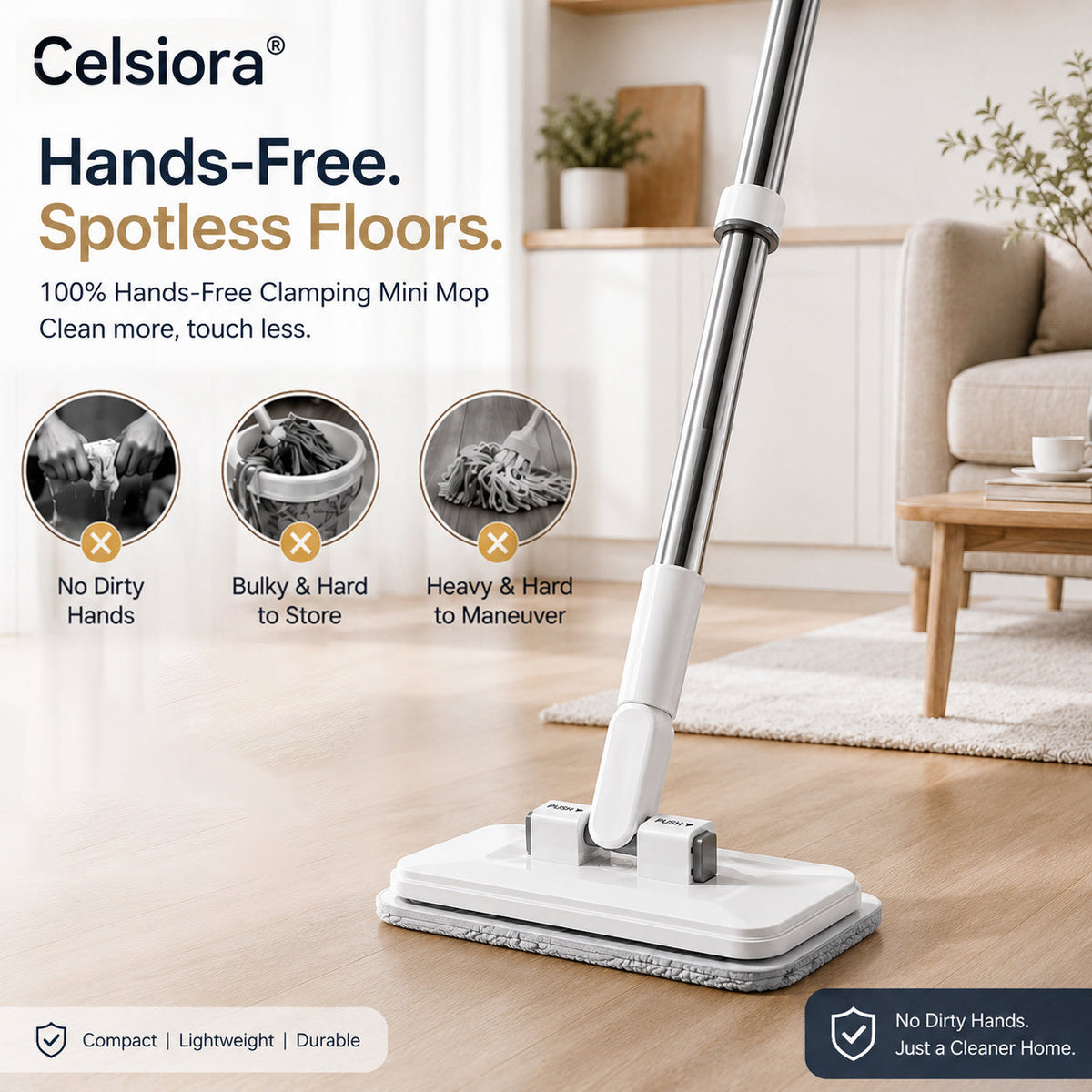 The Convenient Cloth Changing Mini Mop