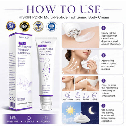 Celsiora® PDRN Multi-Peptide Massaging Body Roller Cream