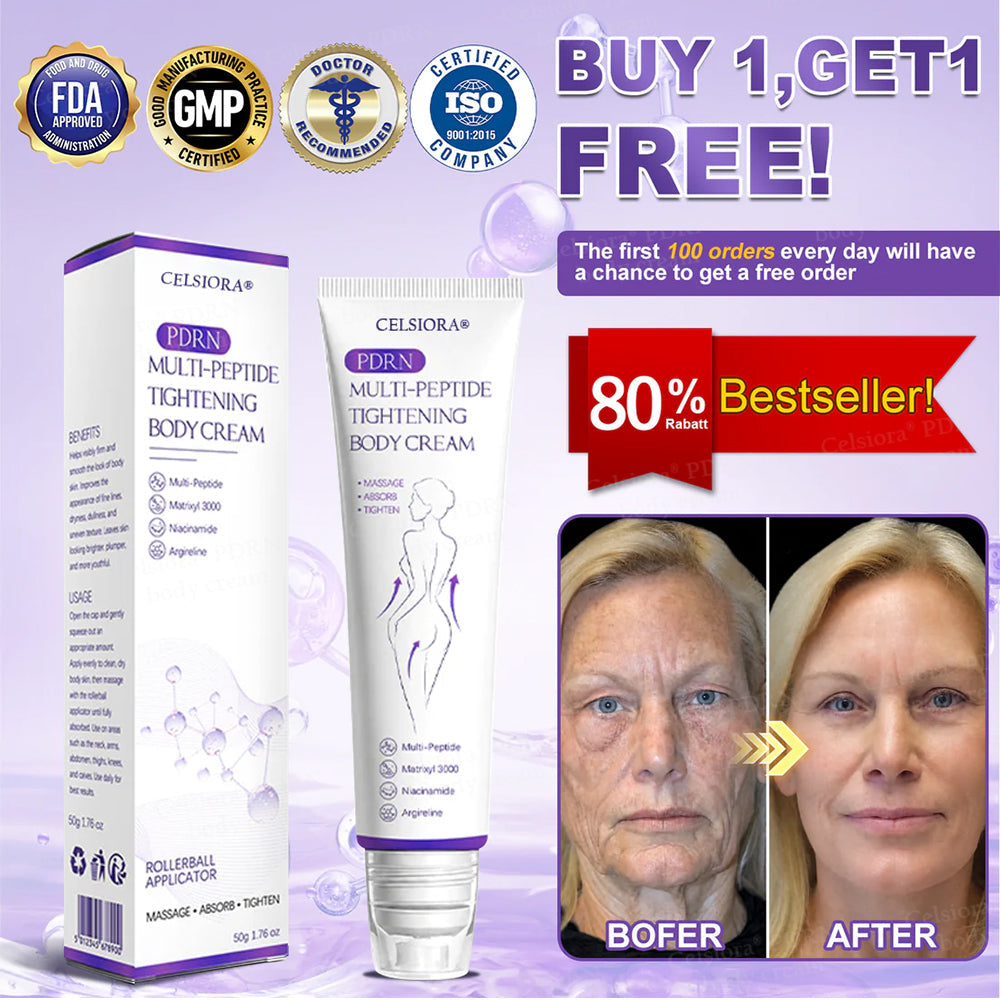 Celsiora® PDRN Multi-Peptide Massaging Body Roller Cream