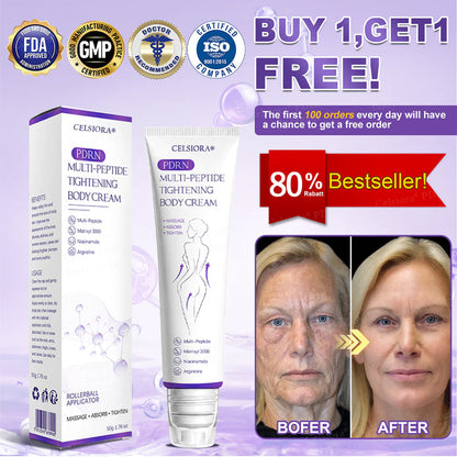 Celsiora® PDRN Multi-Peptide Massaging Body Roller Cream
