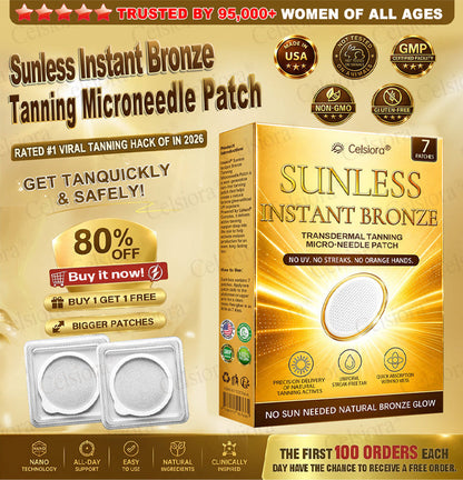 ☀️✨ Celsiora® 𝐒𝐮𝐧𝐥𝐞𝐬𝐬 𝐈𝐧𝐬𝐭𝐚𝐧𝐭 𝐁𝐫𝐨𝐧𝐳𝐞 𝐓𝐚𝐧𝐧𝐢𝐧𝐠 𝐌𝐢𝐜𝐫𝐨𝐧𝐞𝐞𝐝𝐥𝐞 𝐏𝐚𝐭𝐜𝐡