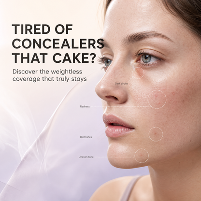 ✨3-Color Full Coverage Concealer Palette – Covers Dark Circles, Acne Marks, Fine Lines & Age Spots