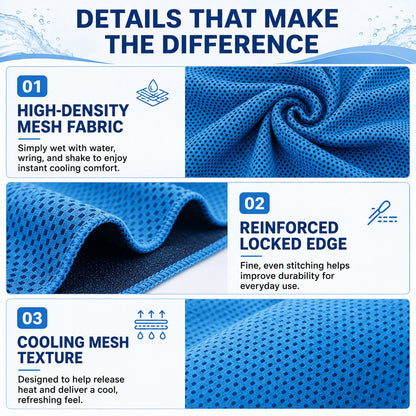 🏃❄️LAST DAY 50% OFF ✨Cold Sweat Towel You Can Use Anywhere, Anytime! Reusable Soft Absorbent Cooling Portable