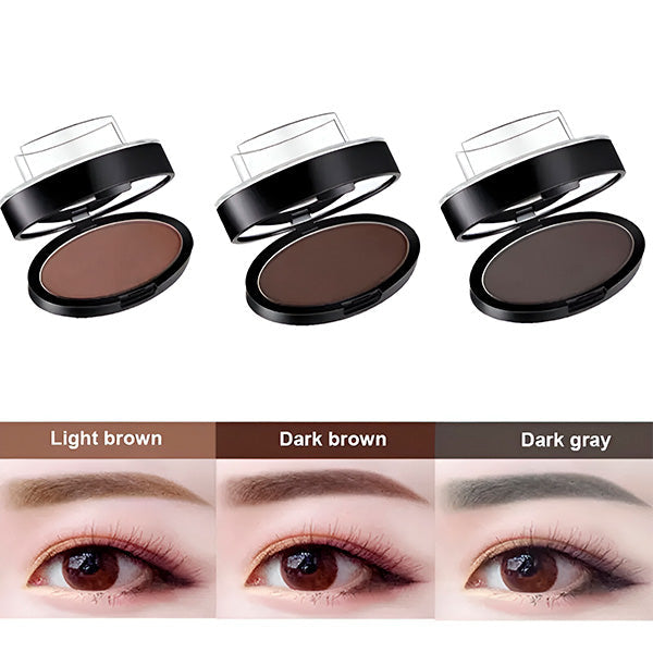 🎁💞LAST DAY 75% OFF-✨Instant Symmetrical Eyebrow Stamp Kit – Effortless Waterproof Brow Powder Makeup（upsell）