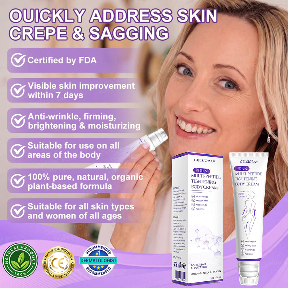 Celsiora® PDRN Multi-Peptide Massaging Body Roller Cream