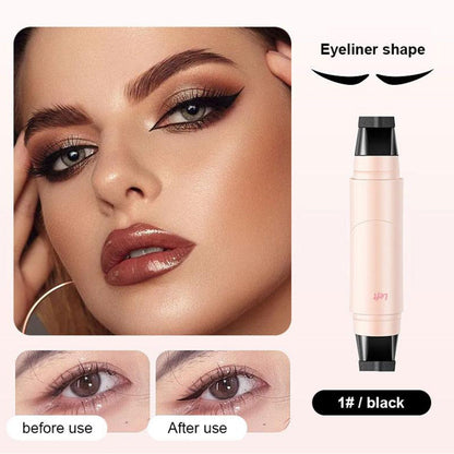 🎉Last Day Promotion 70% OFF🔥Rolimey® Dual-Head Eyeliner Stamp Pen - Quick-Dry, Smudge-Proof