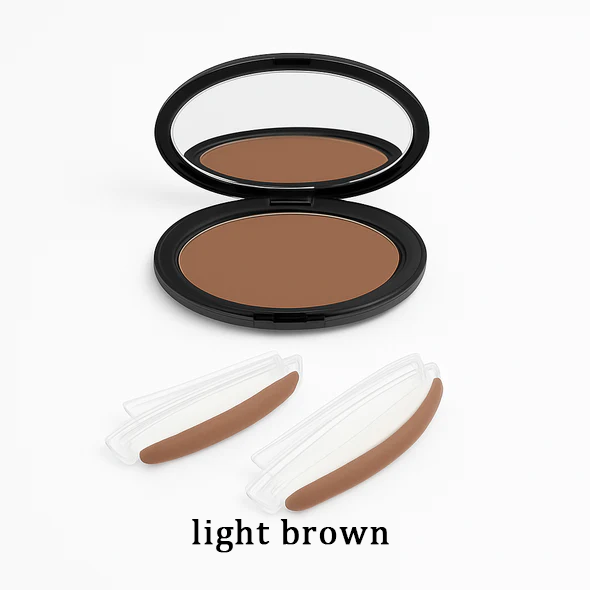 🎁💞LAST DAY 75% OFF-✨Instant Symmetrical Eyebrow Stamp Kit – Effortless Waterproof Brow Powder Makeup（upsell）