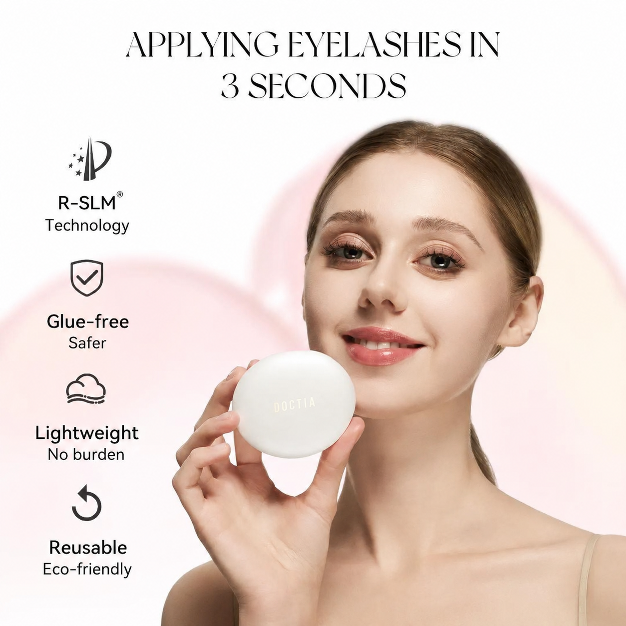 🎁💞LAST DAY 75% OFF-DOCTIA® Soft Magnetic Eyelashes All-in-One Box, Reusable, Glue-Free, Waterproof, Lightweight, Natural Style Makeup Cosmetic（upsell）