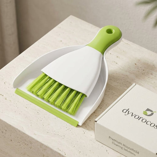 Dyvorocosh Ergonomic Mini Sweeping Set - Space-Saving Hanging Design for Effortless Surface Cleaning and Crumb Removal