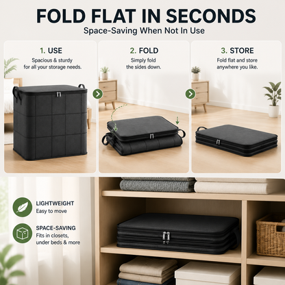 🔥 LAST DAY 50% OFF! 🏠 XXL 210L Storage Bag – Large Capacity Moving & Closet Organizer for Quilts, Bedding & Sweaters