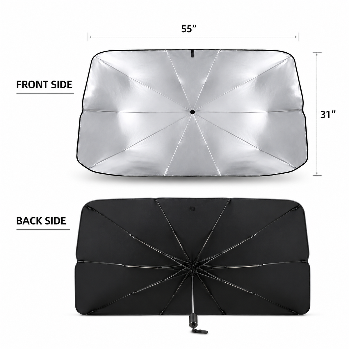 CoolFold Auto Sunshade ❄️Keep Your Car Up to 50°F Cooler in Seconds Blocks 99% of UV Rays