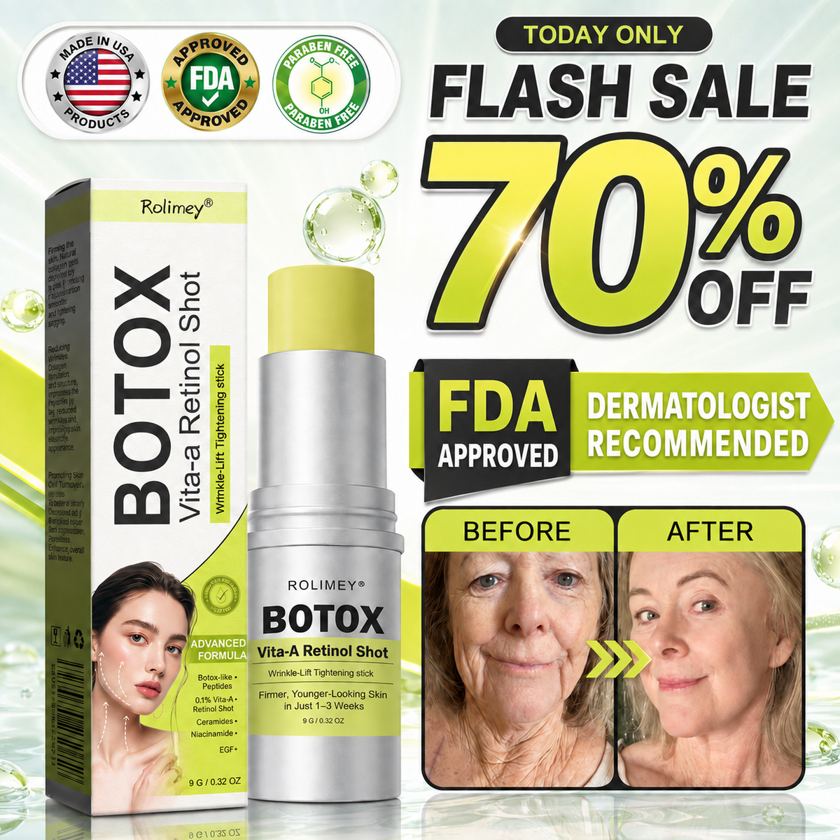 👨‍⚕️🌟🌿Rolimey® Wrinkle-Lift Tightening stick