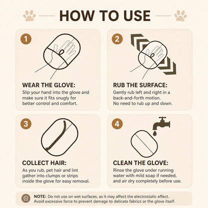 🔥Latest Technology🔥🐾🧤 Pet Hair Remover Electrostatic Gloves