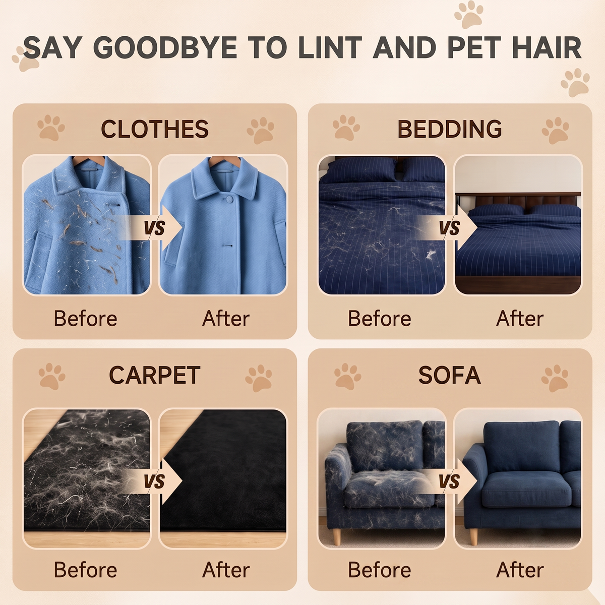 🔥Latest Technology🔥🐾🧤 Pet Hair Remover Electrostatic Gloves