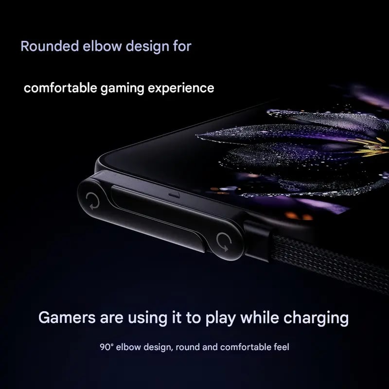 🙈🌷A Cable That Cares – 240W Charger with Hidden Stand ⚡