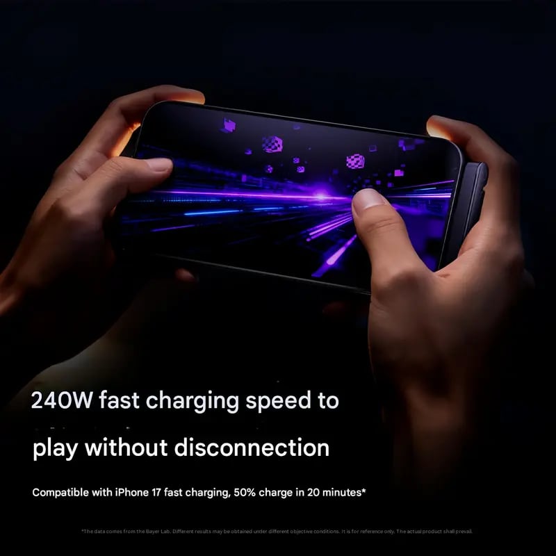 🙈🌷A Cable That Cares – 240W Charger with Hidden Stand ⚡
