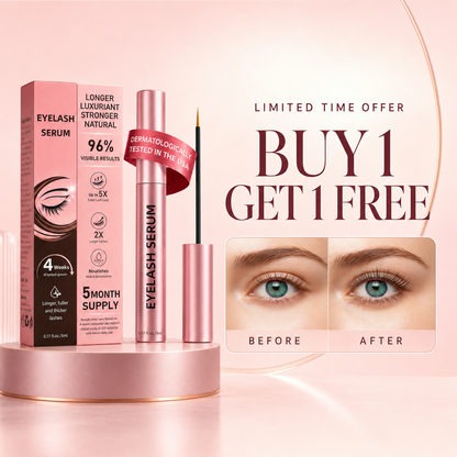Dyvorocosh® Vegan Lash Growth Serum with Hyaluronic Acid & Multi-Peptide for Sensitive Eyes – Thicker Formula for Longer Fuller-Looking Lashes