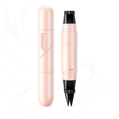 🎉Last Day Promotion 70% OFF🔥Rolimey® Dual-Head Eyeliner Stamp Pen - Quick-Dry, Smudge-Proof